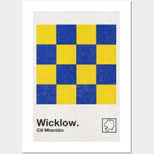 County Wicklow / Original Retro Style Minimalist Poster Design Posters and Art